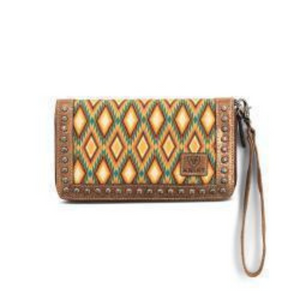 Southwest Diamond Print Wallet