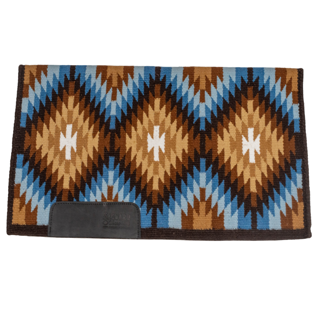 Teagan Ranch Show Pad - Coffee, Tan, Blue & White