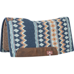 Tapis Feutre 1/2'' avec  Sur Tapis en Laine - Bleu Marin