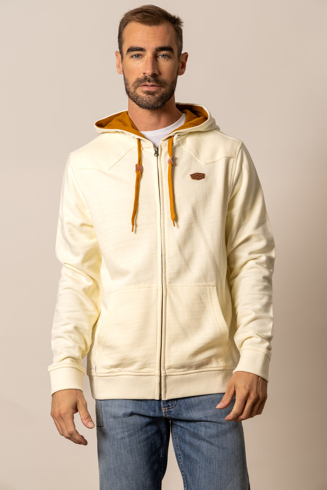 Zip-Up Hoddies Overo - Natural