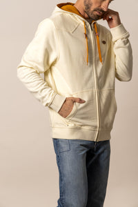 Zip-Up Hoddies Overo - Natural