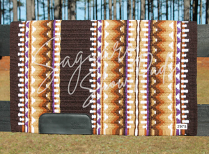 Allister Show Pad - Brown, Tan & Purple