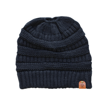 Load image into Gallery viewer, Ponytail Beanie - Black

