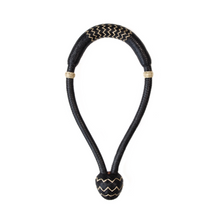 Load image into Gallery viewer, Rawhide Bosal 5/8&quot; - Black with Natural Accents
