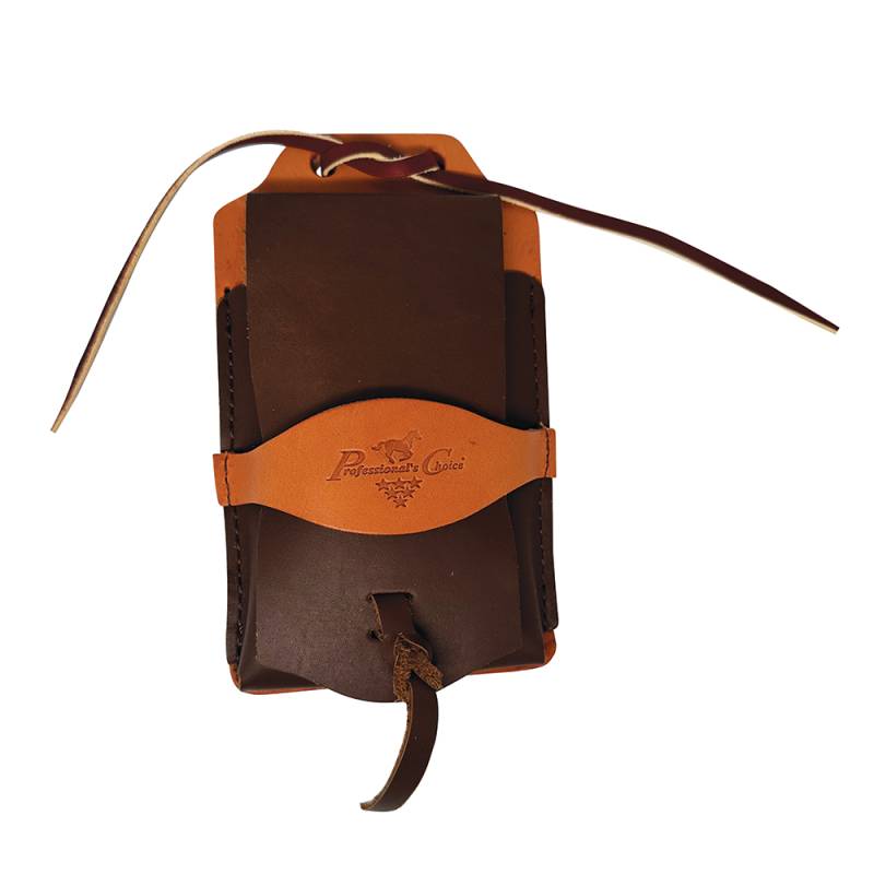Étuit Cellulaire pour Selle en Cuir - Brun Foncé