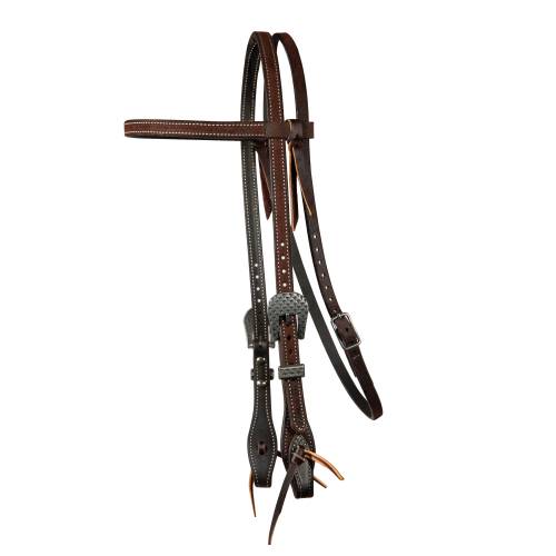 Choco Roughout Browband Headstall