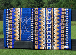 Dallas Show Pad - Royal Blue, Tan & Black