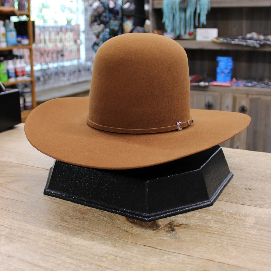 Walnut Felt Hat 7x - Open Crown