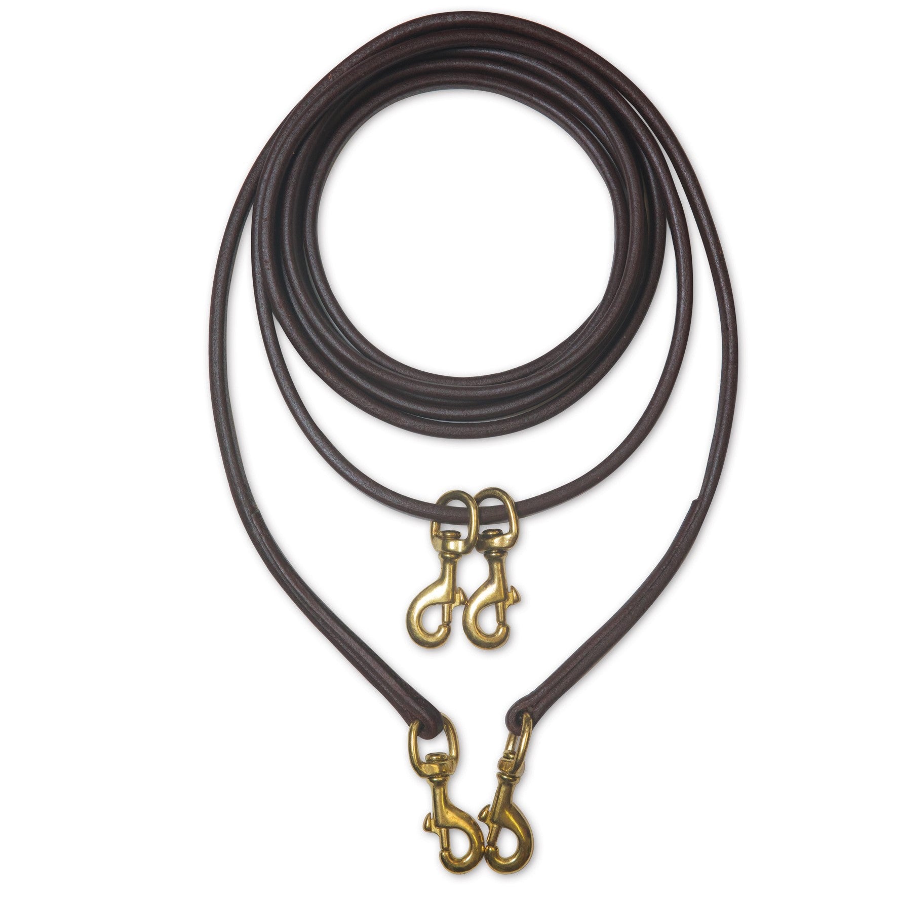 Oiled Harness Round Leather Draw Rein