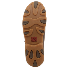Mocassin Femme à Motif Floral Brun