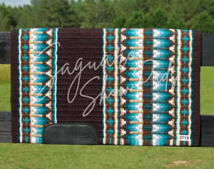 Las Cruces Show Pad - Brown, Chestnut & Turquoise