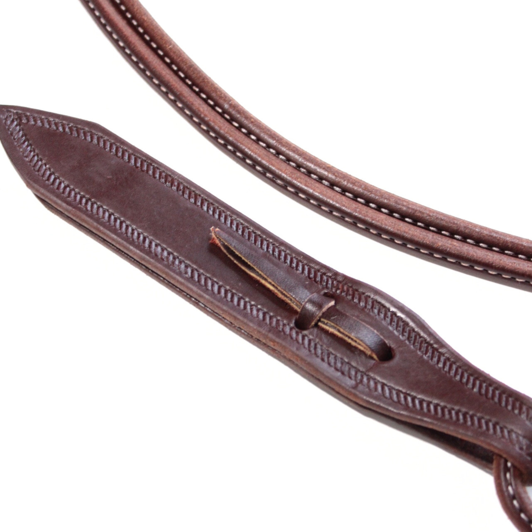 Oiled Harness Leather Romal Reins