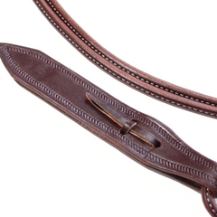Oiled Harness Leather Romal Reins