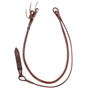 Oiled Harness Leather Romal Reins