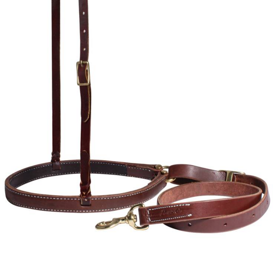 Harness Leather Noseband & Tie Down Set