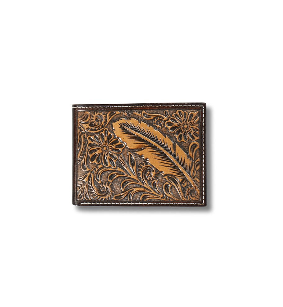 Bifold Wallet Flower & Feather