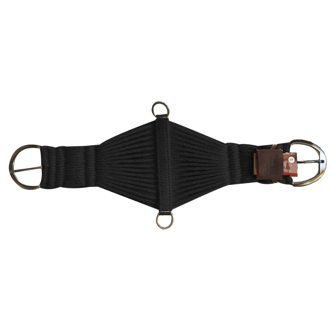 Mohair Roping Cinch -  Black