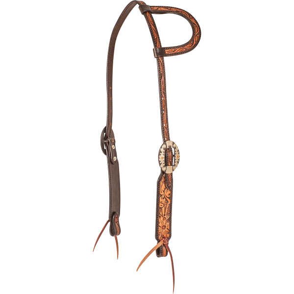 Bride à une Oreille Deux Tons Chocolat & Marron