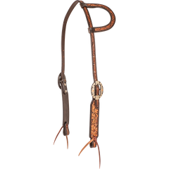 Bride à une Oreille Deux Tons Chocolat & Marron