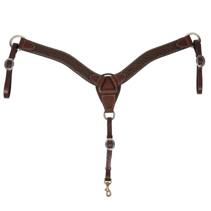 Bison Contoured 2" Breastcollar - Dark Brown
