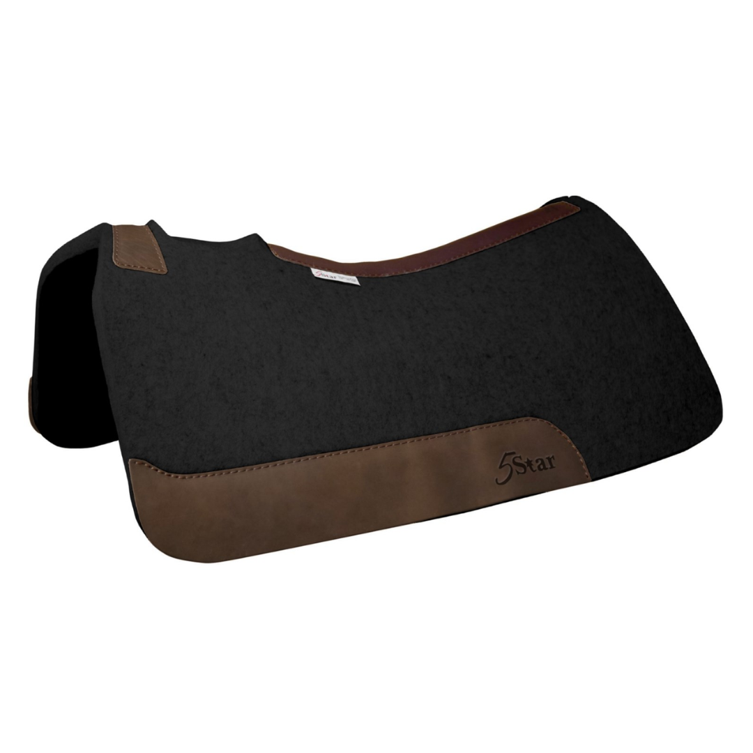 7/8" Black Saddle Pad 30x28"