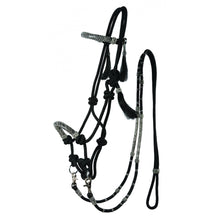 Load image into Gallery viewer, Rawhide Rope Bridle with Reins
