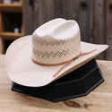 Chapeau Cowboy Homme Femme – Large Bord – Foulard En Feutre – Style Western – Accessoire Costume Cowboy - 2