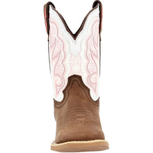 Load image into Gallery viewer, Kid&#39;s Western Boots - White &amp; Pink
