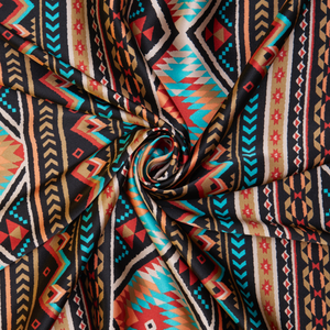 Foulard Deluxe en Satin - Aztec Corail