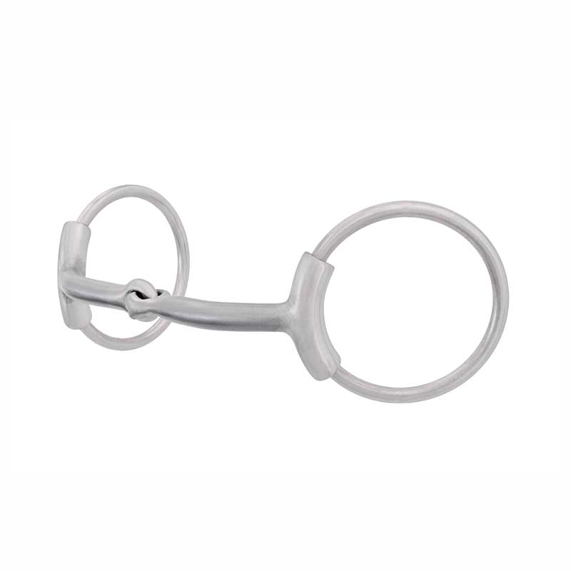 FG SS Brushed Loose Ring Snaffle Bit with Sleeve