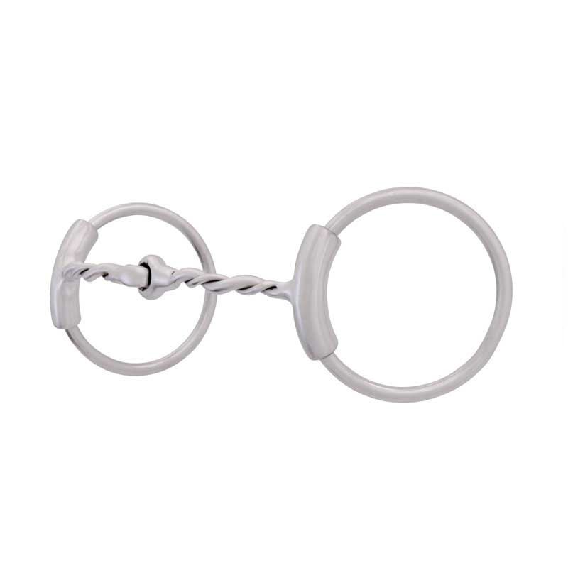 FG SS Brushed Twisted Wire Loose Ring Bit With Sleeves