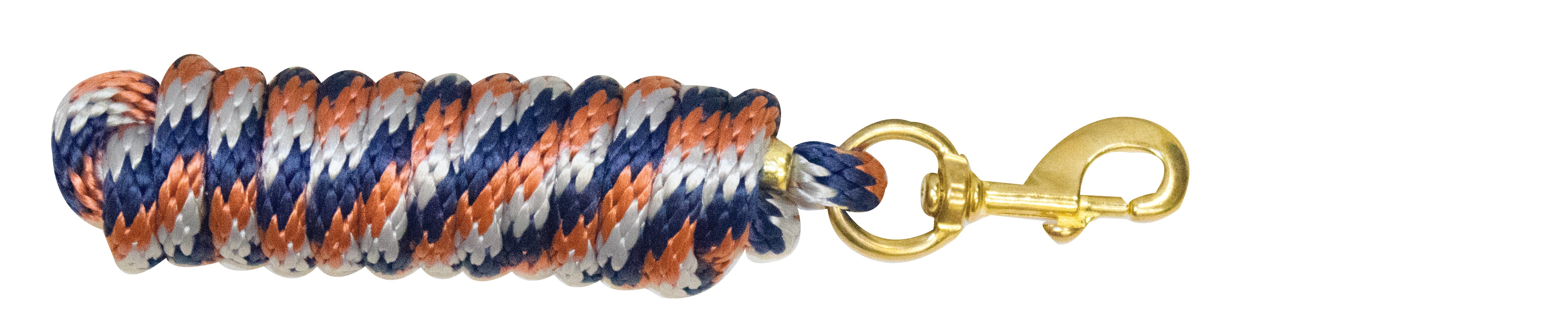 Lead Rope 5/8" X 10' Poly Lead with Brass Snap