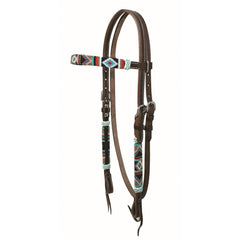 Cherokee Bead Browband Headstall - FG Pro Shop Inc.