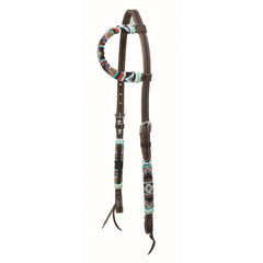 Cherokee Bead One Ear Headstall - FG Pro Shop Inc.