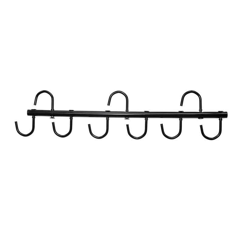 6 Hooks Rack Black - FG Pro Shop Inc.