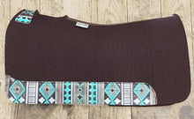 Load image into Gallery viewer, Turquoise Brown 5 STAR Saddle Pad 30&quot;X28&quot; - FG Pro Shop Inc.
