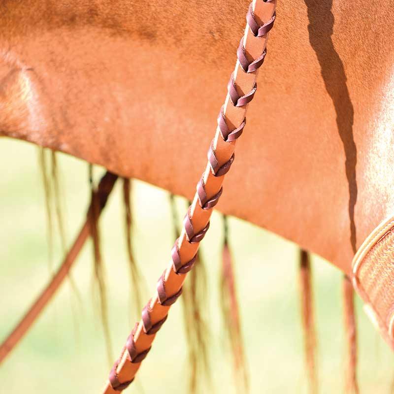 Latigo Laced Barrel Racing Reins - FG Pro Shop Inc.