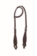 Antique Floral & Basket One Ear Headstall - FG Pro Shop Inc.