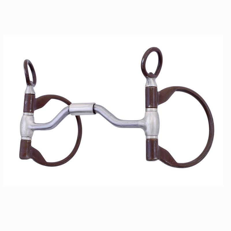 FG Antique Clinician Hinged Dee Ring Snaffle Bit