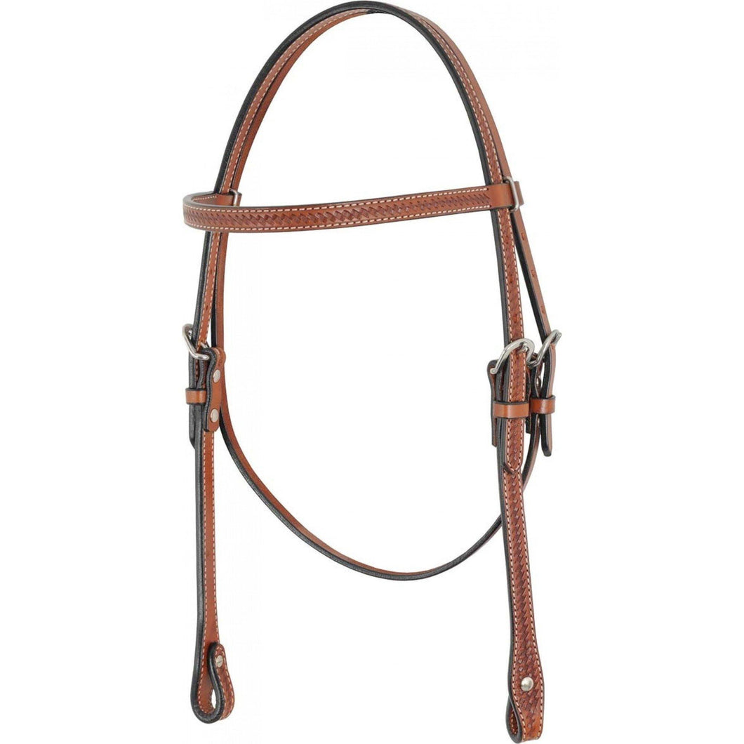 Browband Headstall with Basket Tooling - FG Pro Shop Inc.