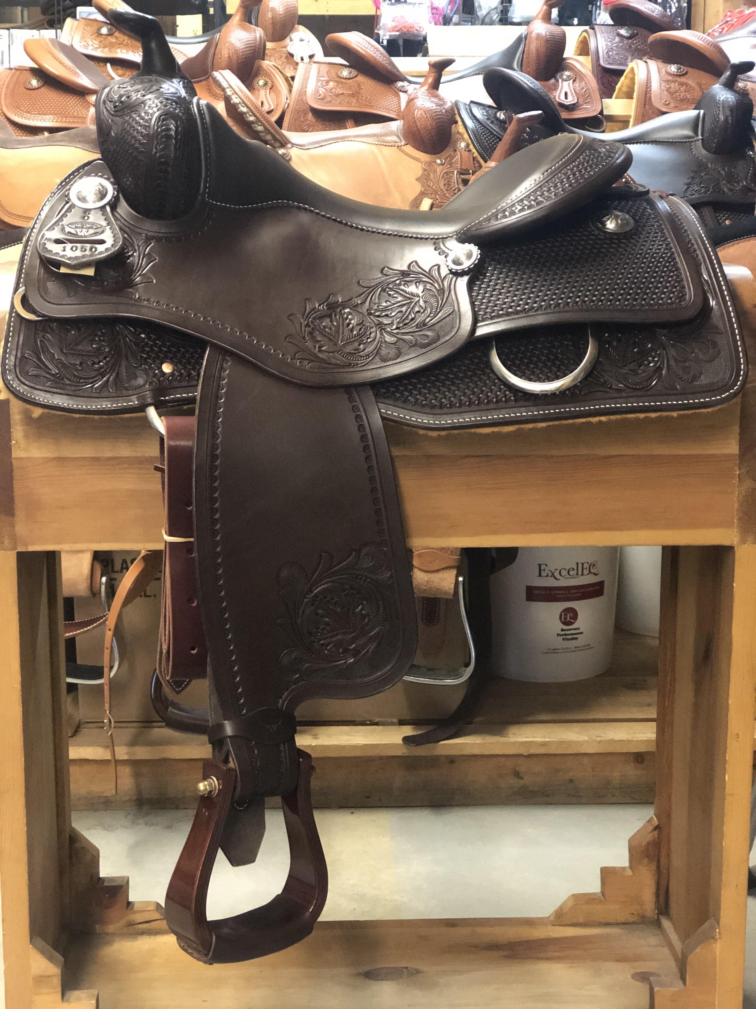 FG Reining Saddle - Dark Brown - FG Pro Shop Inc.