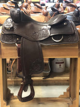 Load image into Gallery viewer, FG Reining Saddle - Dark Brown - FG Pro Shop Inc.
