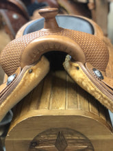 Load image into Gallery viewer, FG Reining Saddle By Jim Taylor - Golden - FG Pro Shop Inc.
