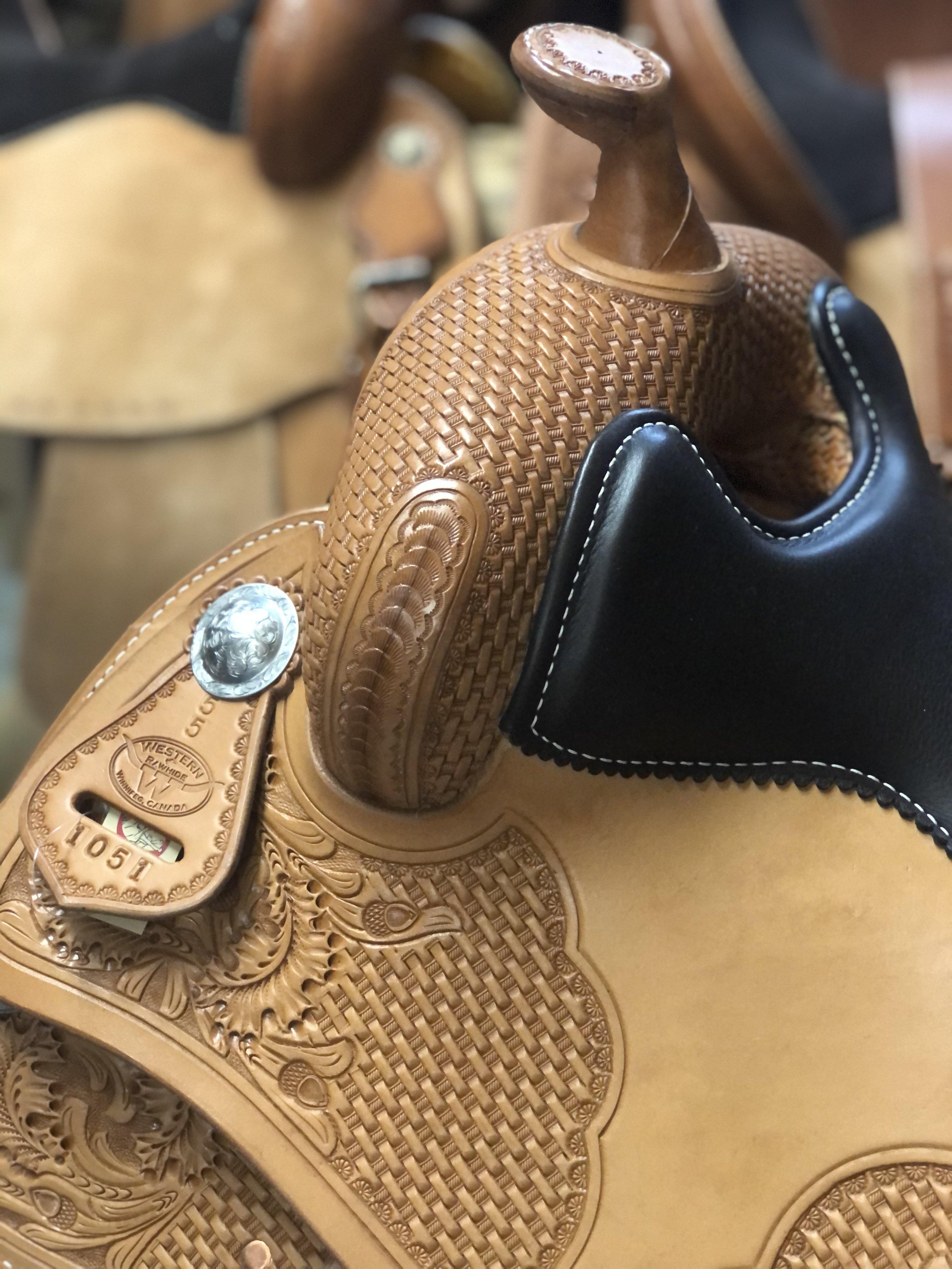 FG Reining Saddle By Jim Taylor - Golden - FG Pro Shop Inc.