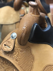 FG Reining Saddle By Jim Taylor - Golden - FG Pro Shop Inc.