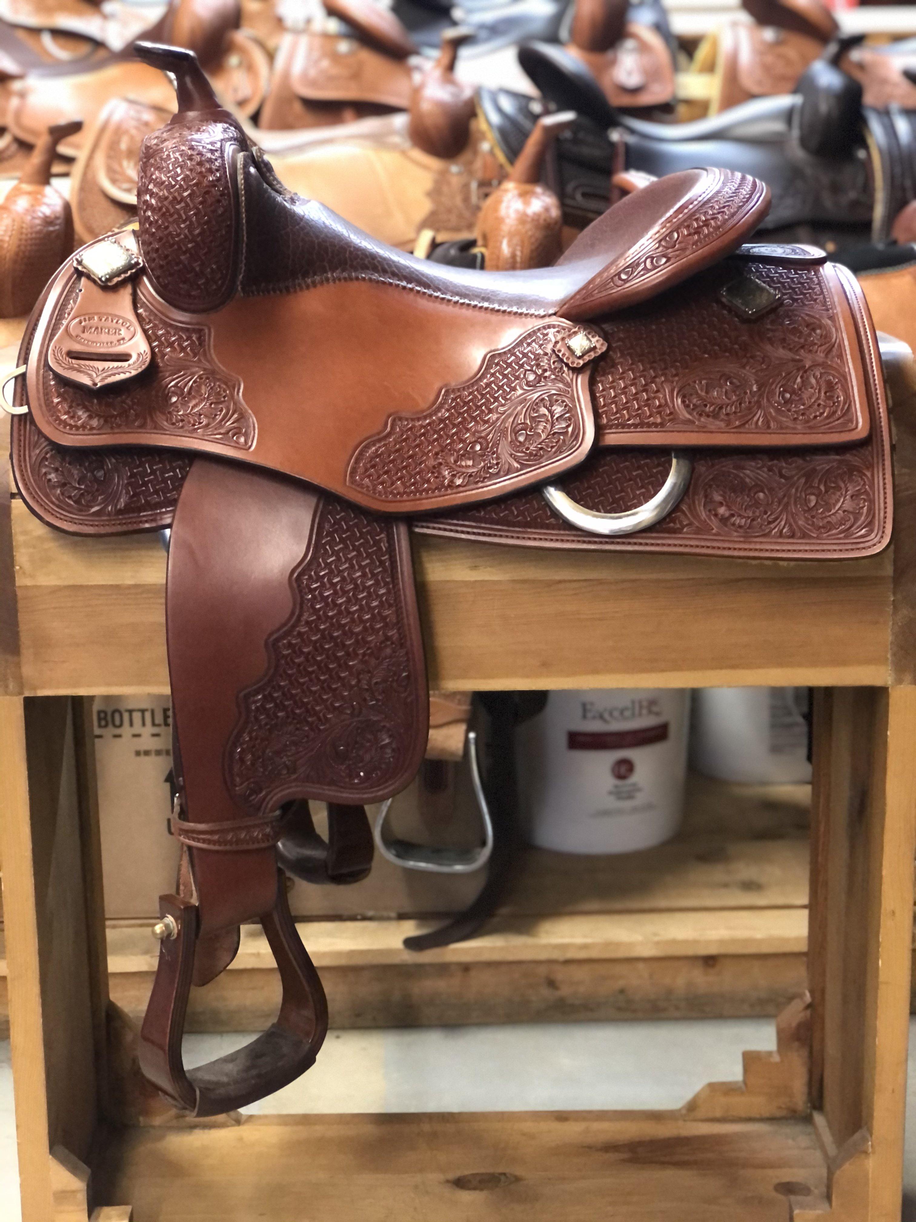 Jim Taylor Custom Reining Saddle 16" - FG Pro Shop Inc.