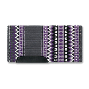 Domino Blanket 40x34" Grey & Purple