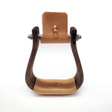 Load image into Gallery viewer, 2&quot; Wood Stirrups The Chisholm - Mahogany
