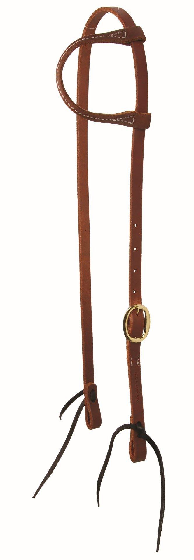Training Ear Headstall with Ties-Brass Buckles - FG Pro Shop Inc.