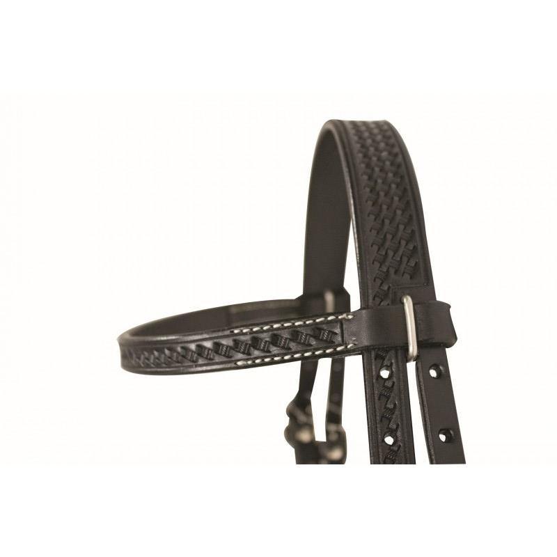 Western Rawhide Basketweave Pony Bridle & Reins - FG Pro Shop Inc.